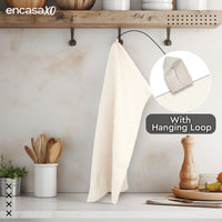Cotton Solid Off White Kitchen Towel (Pack of 4)