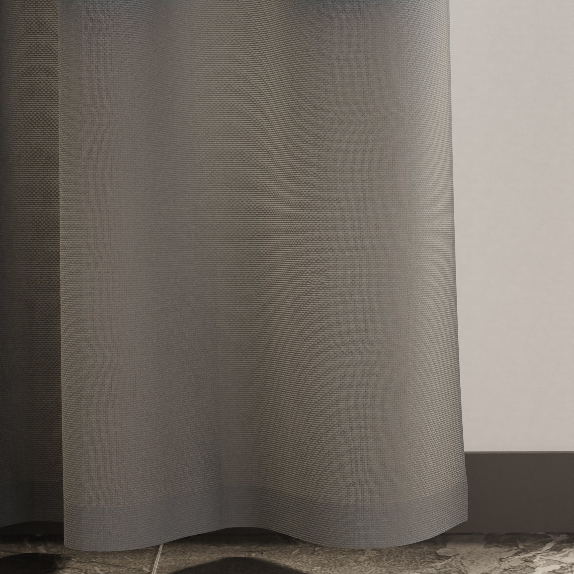 Canvas Grey Curtain (Pack of 1)