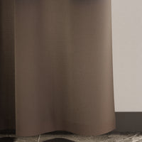 Canvas Taupe Curtain (Pack of 1)