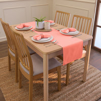 Cotton Coral Table Napkins (Pack of 4)