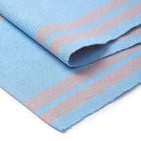 Cotton Light Grey & Off White Table Runner (Pack of 1)