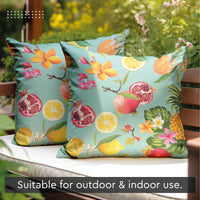 Polyester Pineapple Cushion Cover (Pack of 2)