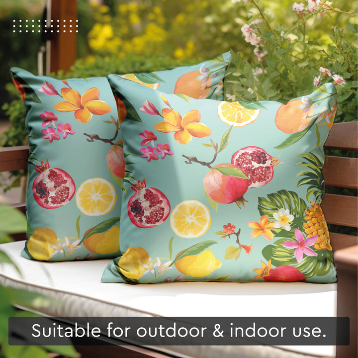 Polyester Pineapple Cushion Cover (Pack of 2)