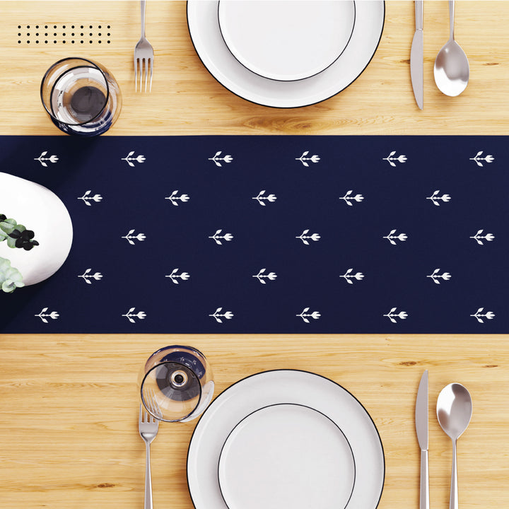 Blackout Buti Navy Blue Table Runner (Pack of 1)