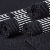 Cotton Ladder Black Placemat (Pack of 6)