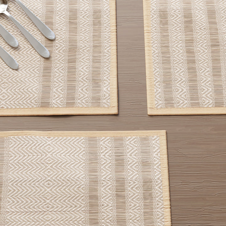 Madur Kathi Beige Placemat (Pack of 4)