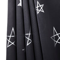 Blackout Polyester Fabric by Meter, 100x122 cm | Blocks Light, Heat & Noise, For Curtains, Cushion Covers, Door & Window Drapes - Foil Star Print