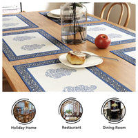 Cotton Indigo-01 Placemat (Pack of 6)