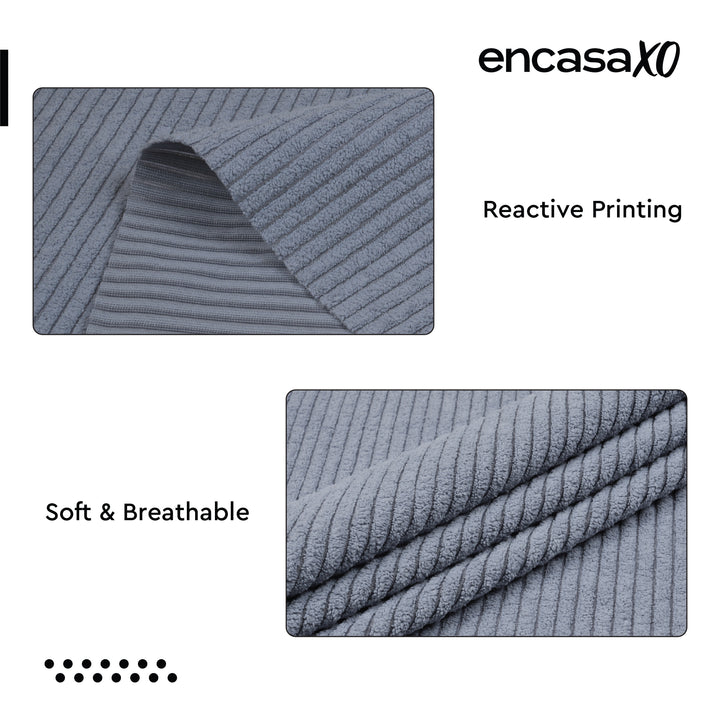 Corduroy Fabric by the Meter, 59" Wide Premium 238 GSM Polyester Upholstery & Sewing Material, Soft Ribbed Fabric for Sofa/Cushion Covers, Trousers, Curtains & DIY Crafts