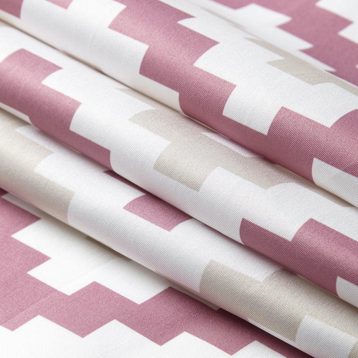 Polyester Chevron Brown Table Cloth (Pack of 1)