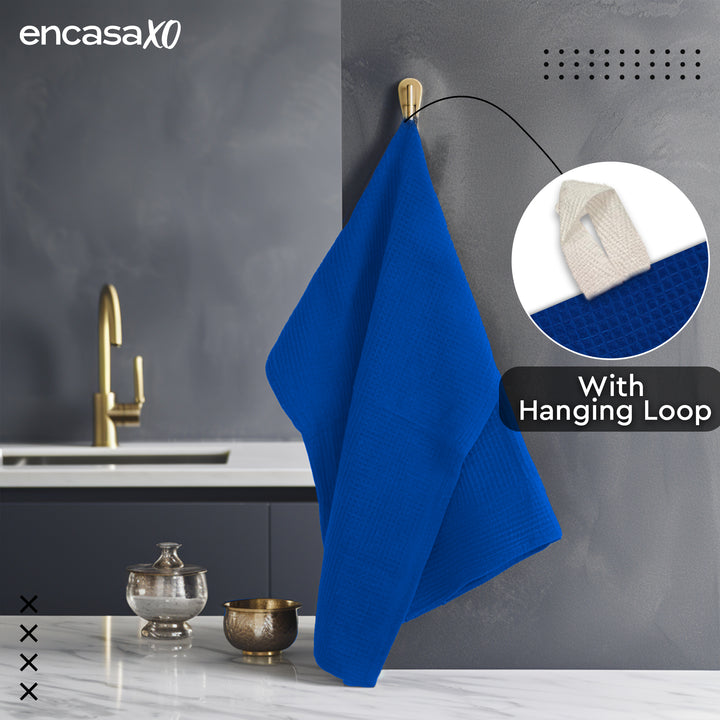 Cotton Blue Kitchen Towel (Pack of 4)