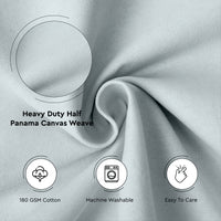 Mercerised Cotton Canvas Fabric, 100x150 cm Wide | Sold by the Metre, Cut to Length | Fabric For Cushions, Sofa Covers, Light Upholstery, Embroidery, Dress Material