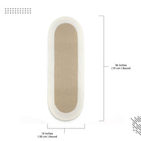 Cotton Beige & Off White Table Runner (Pack of 1)