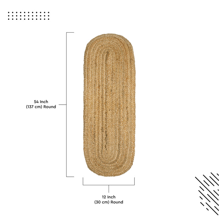 Jute Natural Bleach Table Runner