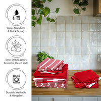 Cotton Red Combo Kitchen Set (Pack of 21)