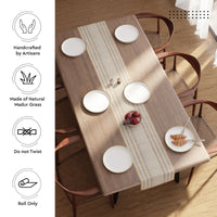 Madur Kathi Beige Table Runner (Pack of 1)