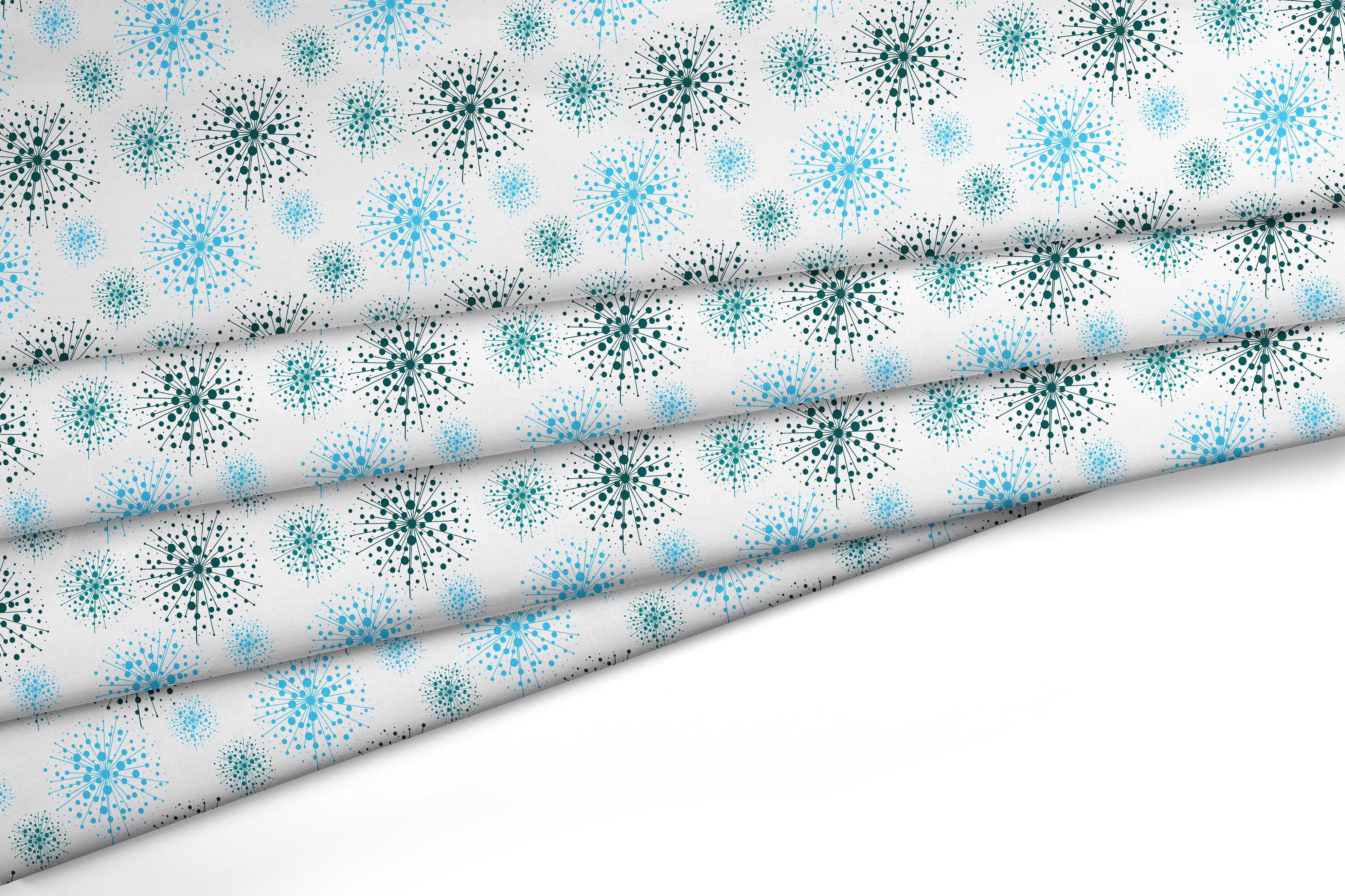 Polyester Printed Blowball Fabric (Pack of 1)