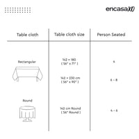 Damask Tablecloth White Table Cloth (Pack of 1)