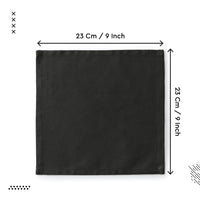 Cotton Charcoal Grey Table Napkins (Pack of 12)