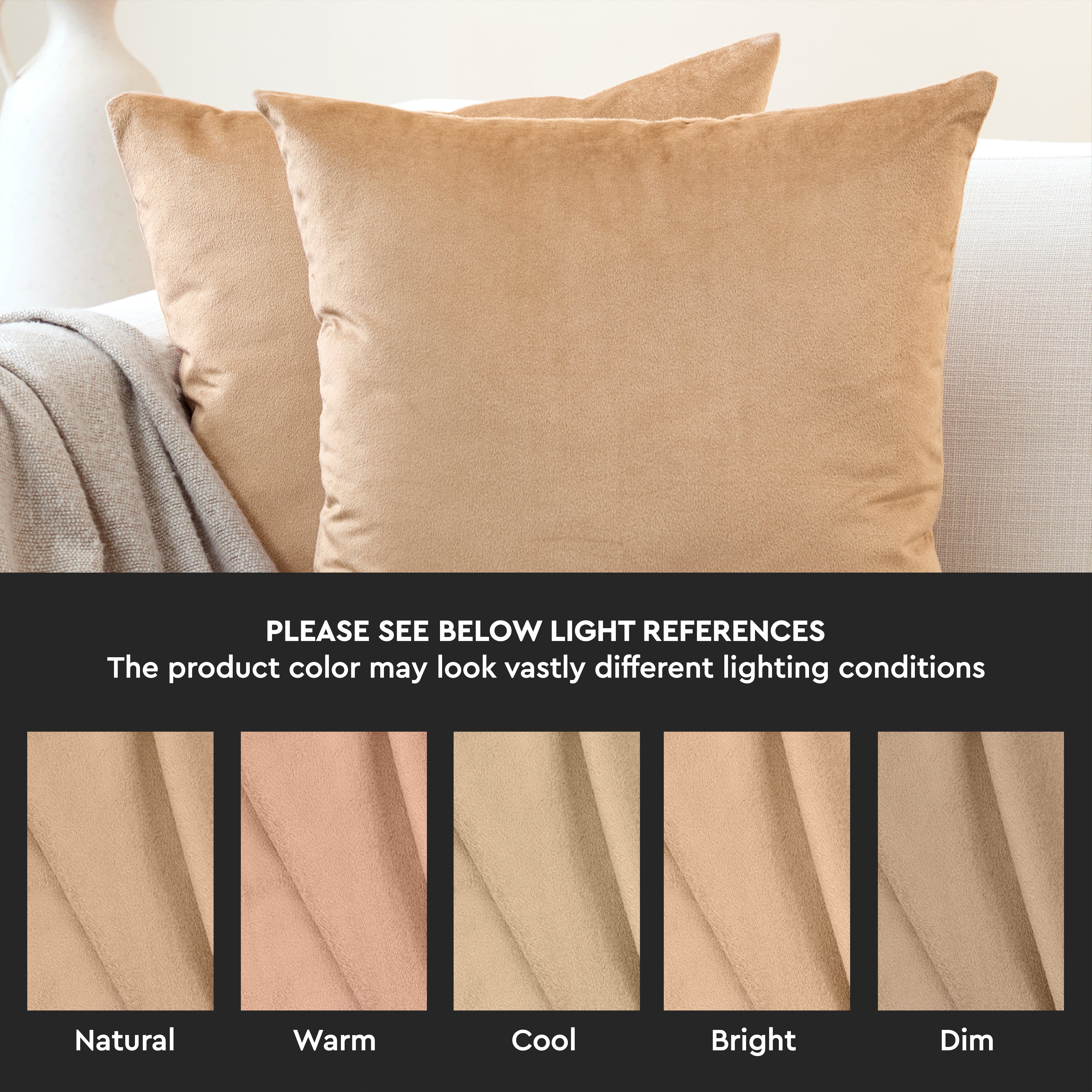 Velvet Gold Cushion Cover (Pack of 2)