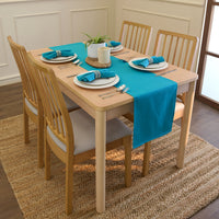 Cotton Azul Blue Table Napkins (Pack of 6)