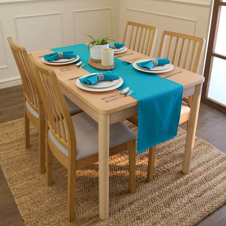 Cotton Azul Blue Table Napkins (Pack of 6)
