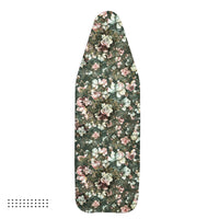 20s Cotton Twill Green Roses Ironing Board Cover (Pack of 1)