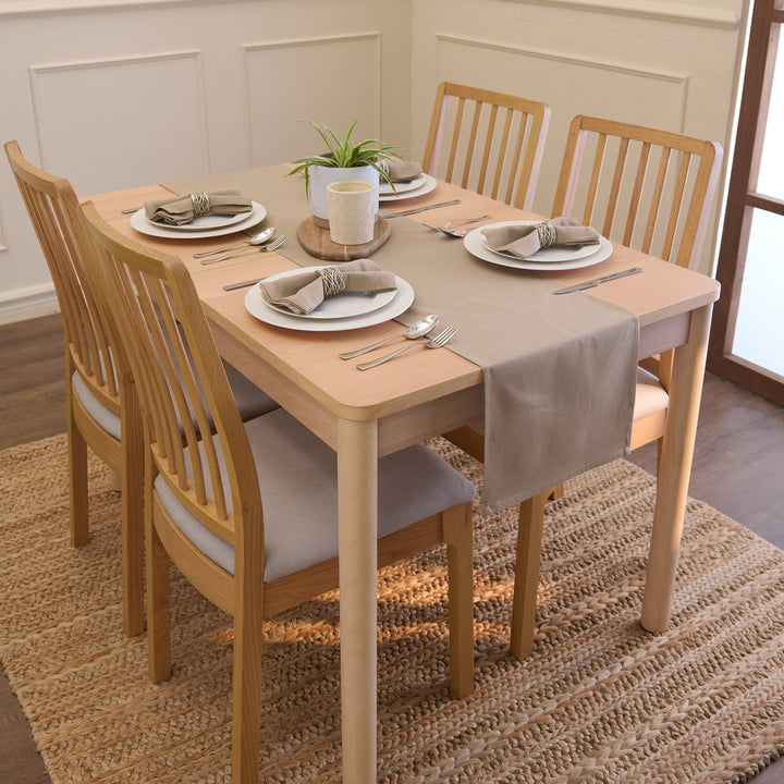 Cotton Taupe Table Napkins (Pack of 12)