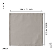 Cotton Beige Table Napkins (Pack of 12)
