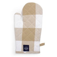 RC Yarn-Dyed Buffalo Beige Checks Oven Gloves (Pack of 2)