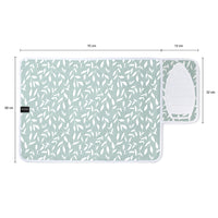 20s Sheeting Green Leaflet Ironing Mat (Pack of 1)