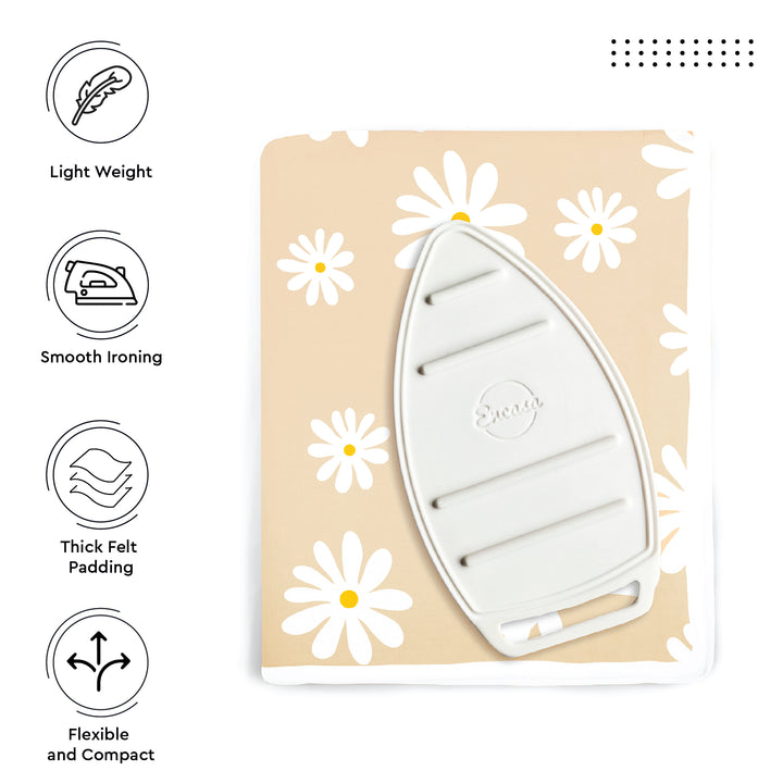 20s Sheeting Daisy Beige Ironing Mat (Pack of 1)
