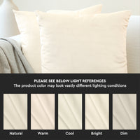 Velvet Cream Cushion Cover