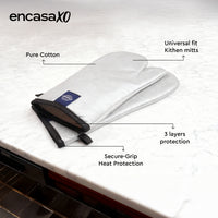 20s Sheeting - Silver Oven Gloves (Pack of 2)