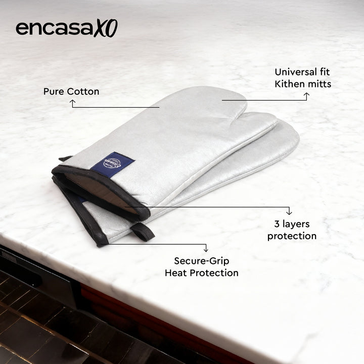 20s Sheeting - Silver Oven Gloves (Pack of 2)