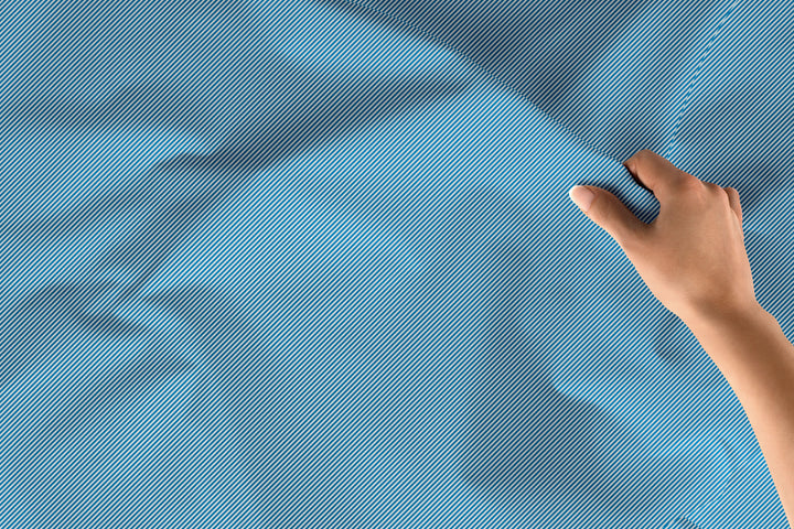 20s Sheeting Blue Line Fabric (1 Meter)