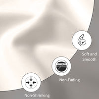 Polyester Solid Cream Fabric 1 Meter