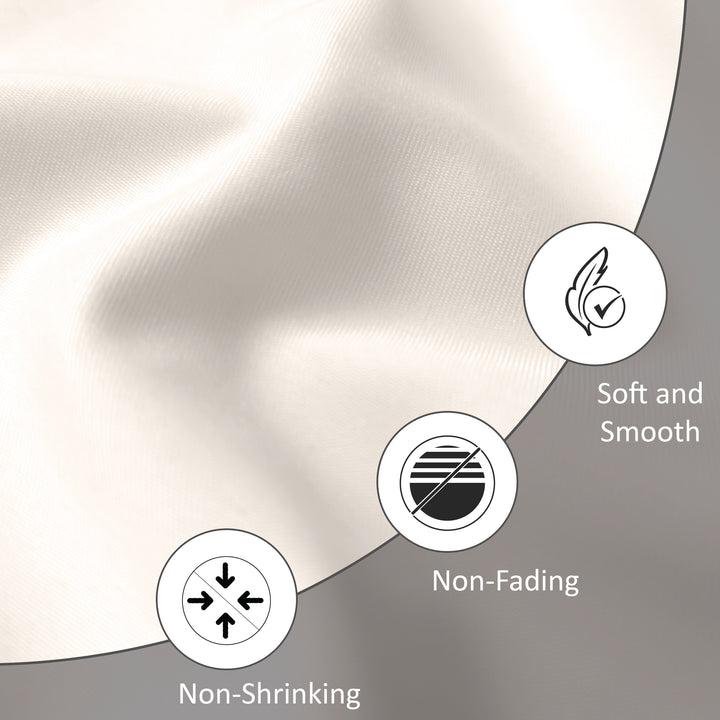 Polyester Solid Cream Fabric 1 Meter