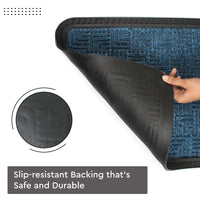 Polypropylene Main Door Entrance Mats Welcome Mat with Rubber Border | Anti Slip Rubber Backing | Ideal for Home, Outdoor, Balcony, Office | Pack of 1