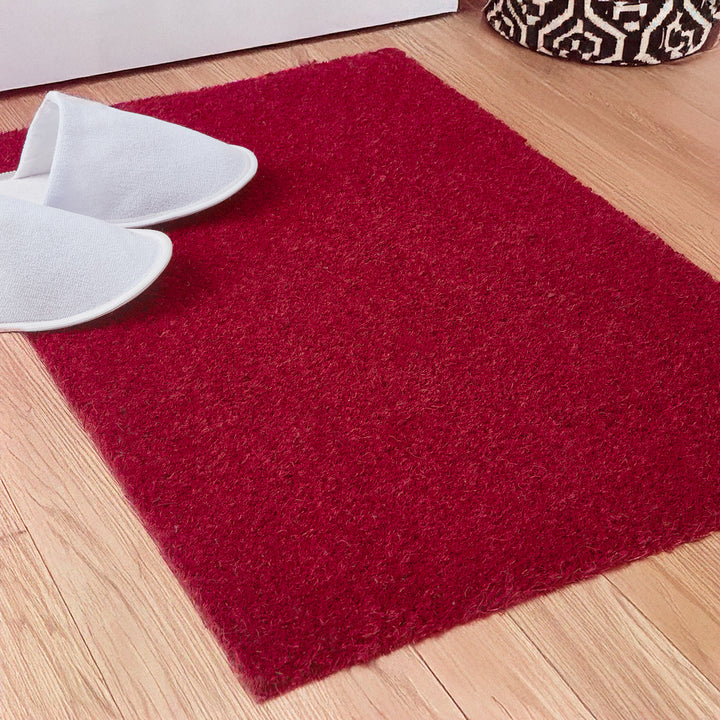 Coir Door Mats for Home Entrance Thick Anti-slip Welcome Doormat with PVC Back | Ideal for Indoor, Outdoor, Patio, Home and Office | Durable and Easy to Clean