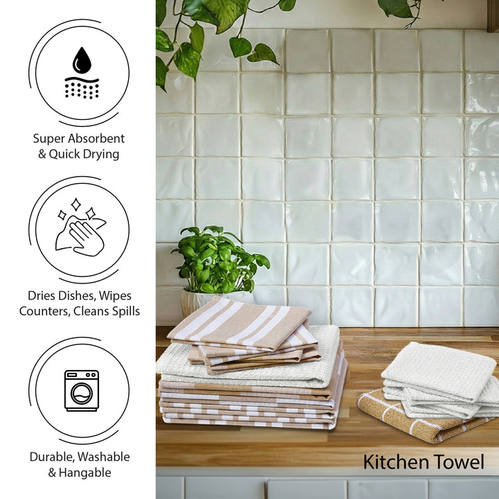 Cotton Beige Combo Kitchen Set (Pack of 21)