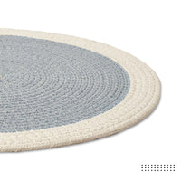 Cotton Light Grey & Off White Placemat (Pack of 2)