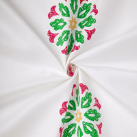 Polyester Boho Bright Green Table Cloth (Pack of 1)
