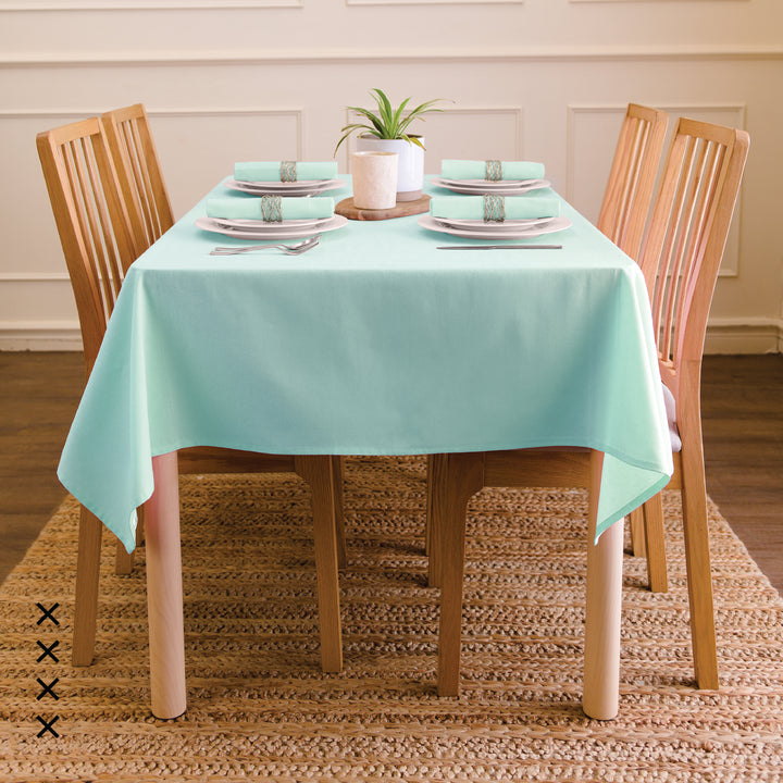 Cotton Egg Blue Table Cloth (Pack of 1)