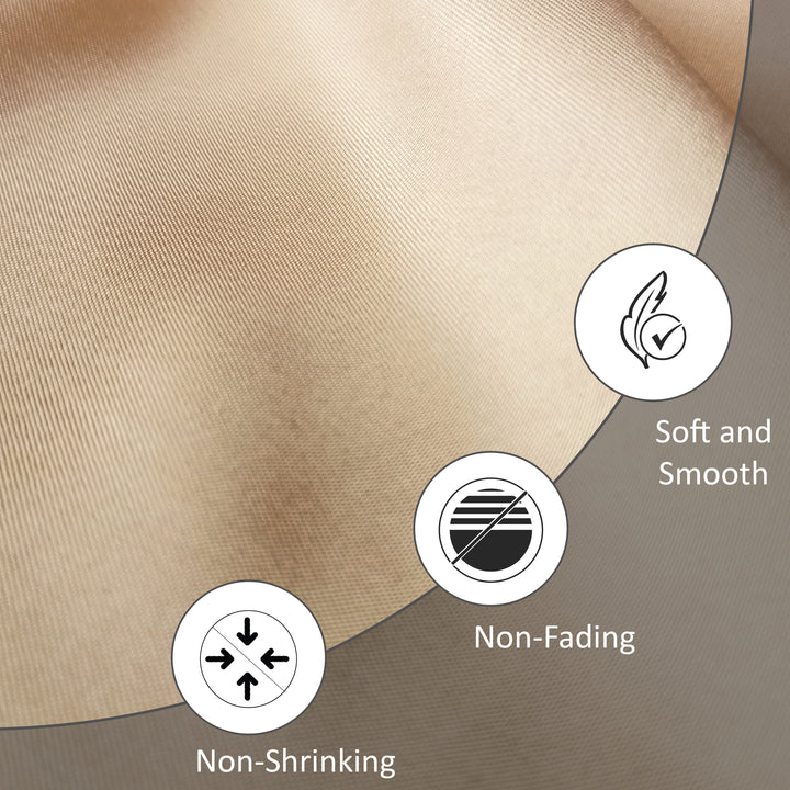 Polyester Solid Beige Fabric 1 Meter