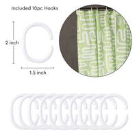 Polyester Boho Maze Sage Shower Curtain (Pack of 1)