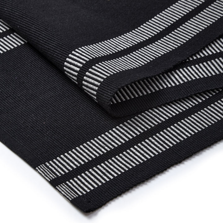 Cotton Coral & Off White Table Runner (Pack of 1)