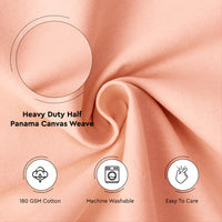 Mercerised Cotton Canvas Fabric, 100x150 cm Wide | Sold by the Metre, Cut to Length | Fabric For Cushions, Sofa Covers, Light Upholstery, Embroidery, Dress Material