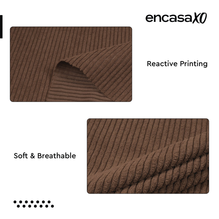 Corduroy Fabric by the Meter, 59" Wide Premium 238 GSM Polyester Upholstery & Sewing Material, Soft Ribbed Fabric for Sofa/Cushion Covers, Trousers, Curtains & DIY Crafts