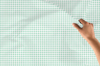 20s Sheeting Light Green Checks Fabric (1 Meter)